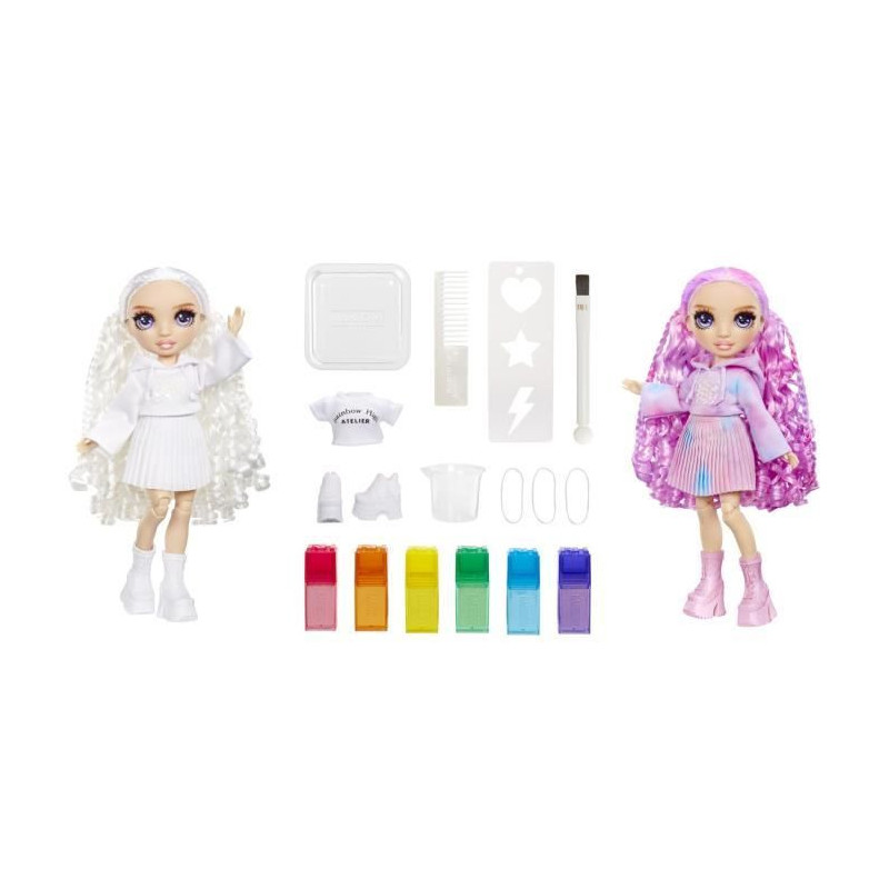 Rainbow High - Water Color - 1 mannequin doll (Violet) of 27cm - 2 out