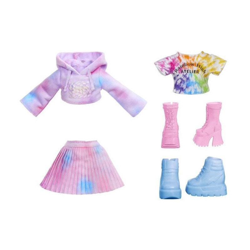 Rainbow High - Water Color - 1 mannequin doll (Violet) of 27cm - 2 out