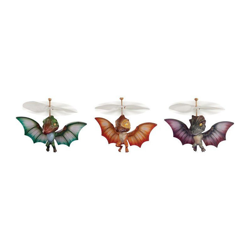 GrossMos Flying - Discover your flying dinosaur - Orange - 3 models to