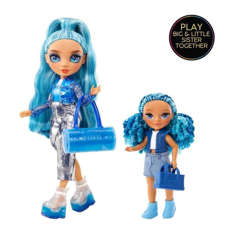 Rainbow High Littles - 15cm Doll + Pet - Blue - Ages 4 and up