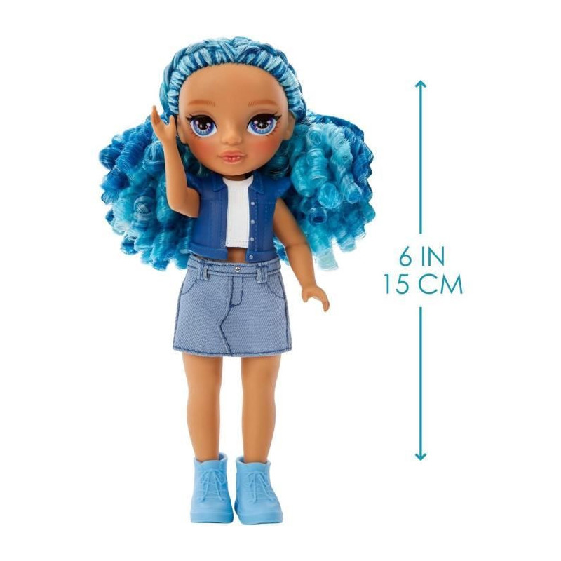Rainbow High Littles - 15cm Doll + Pet - Blue - Ages 4 and up