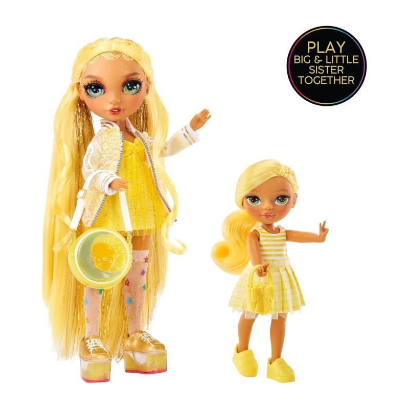 Rainbow High Littles - 15cm Doll + Pet - Yellow - Ages 4 and up