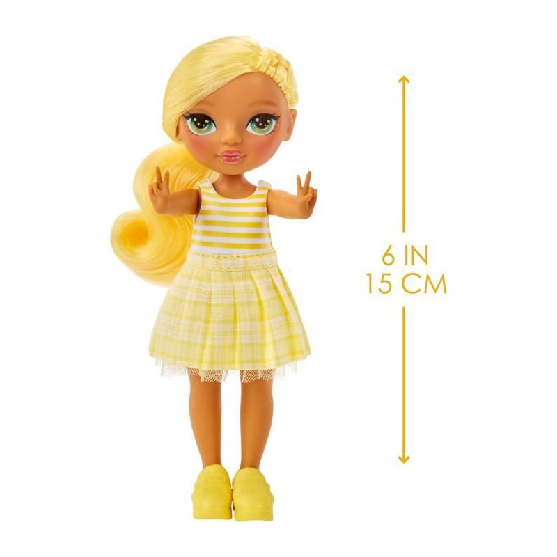Rainbow High Littles - 15cm Doll + Pet - Yellow - Ages 4 and up