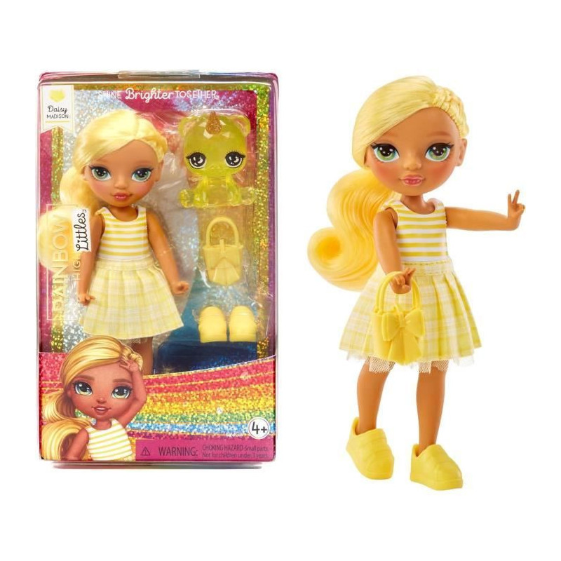 Rainbow High Littles - 15cm Doll + Pet - Yellow - Ages 4 and up