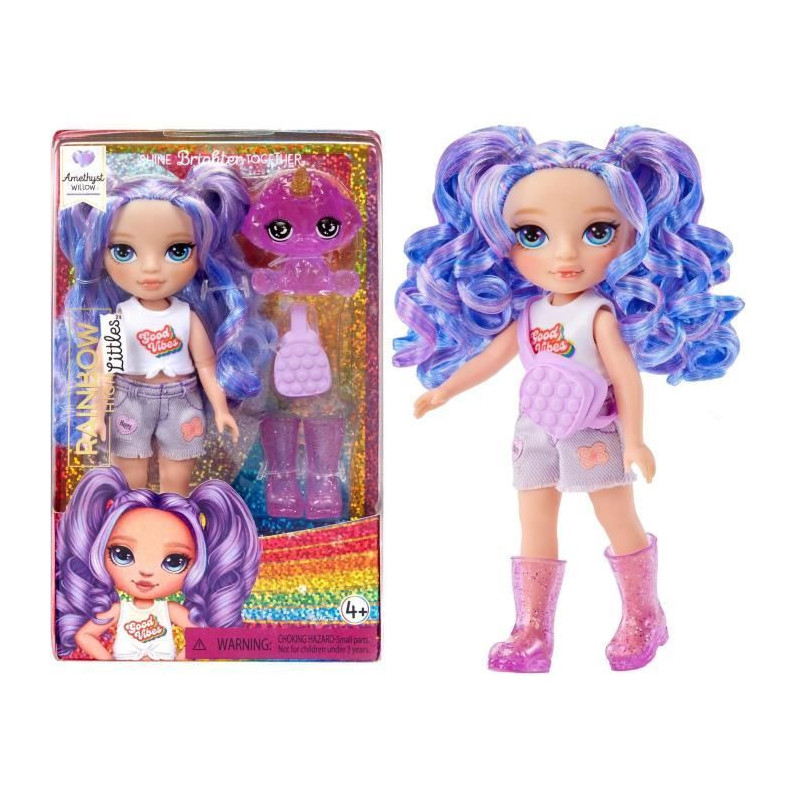 Rainbow High Littles - 15cm Doll + Pet - Purple - Ages 4 and up