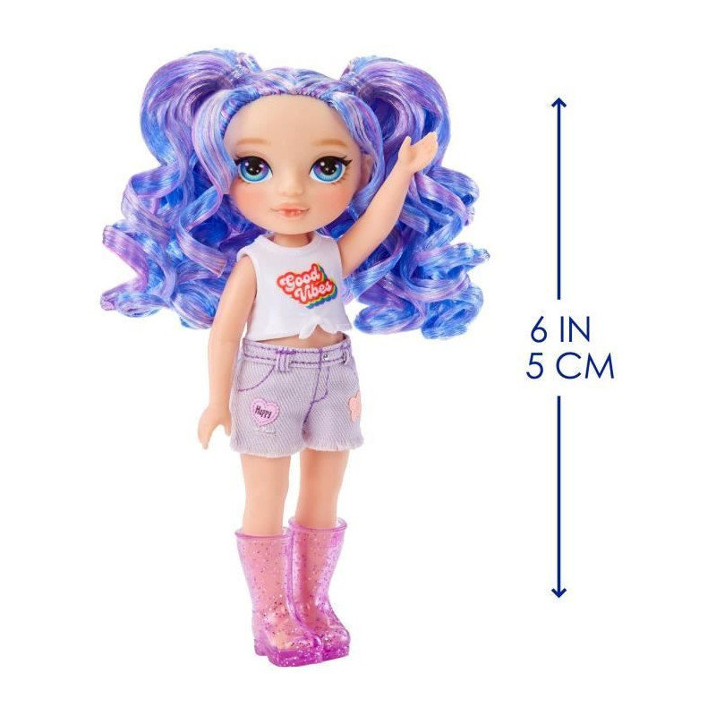 Rainbow High Littles - 15cm Doll + Pet - Purple - Ages 4 and up