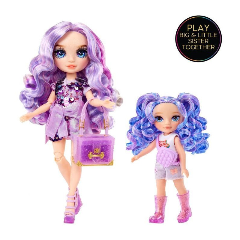Rainbow High Littles - 15cm Doll + Pet - Purple - Ages 4 and up