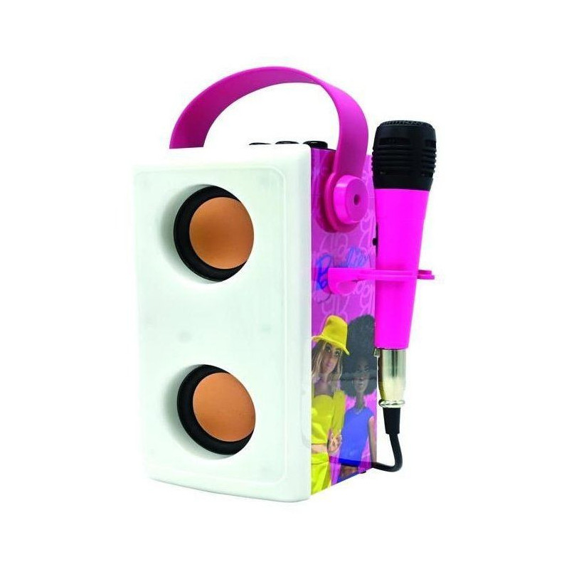 Barbie Powerful Light-Up Bluetooth Speaker with Mic