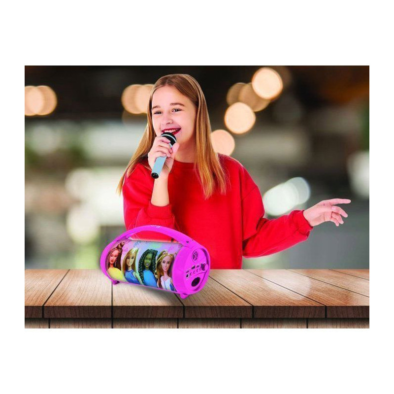 Barbie Wireless Bluetooth Speaker with Light and Microphone