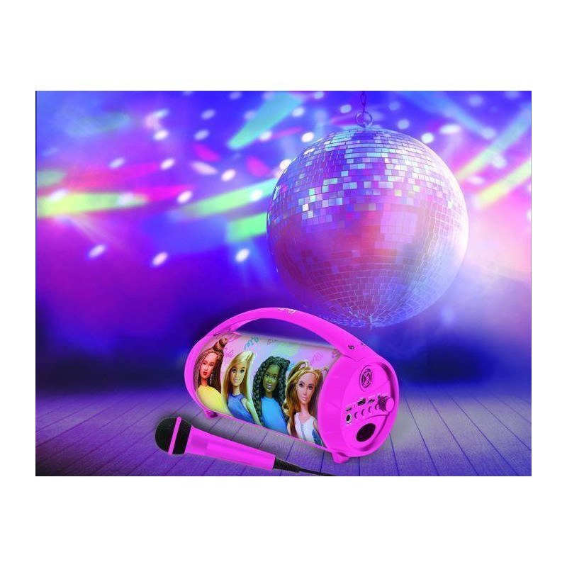 Barbie Wireless Bluetooth Speaker with Light and Microphone