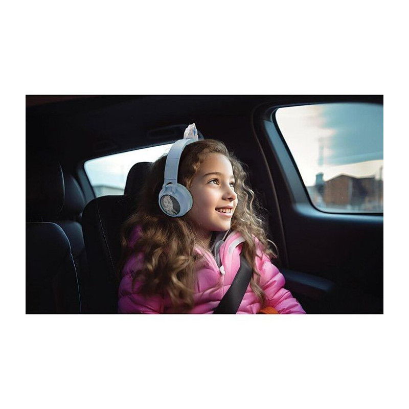 Foldable Bluetooth and wired luminous headset with a design of a tiara