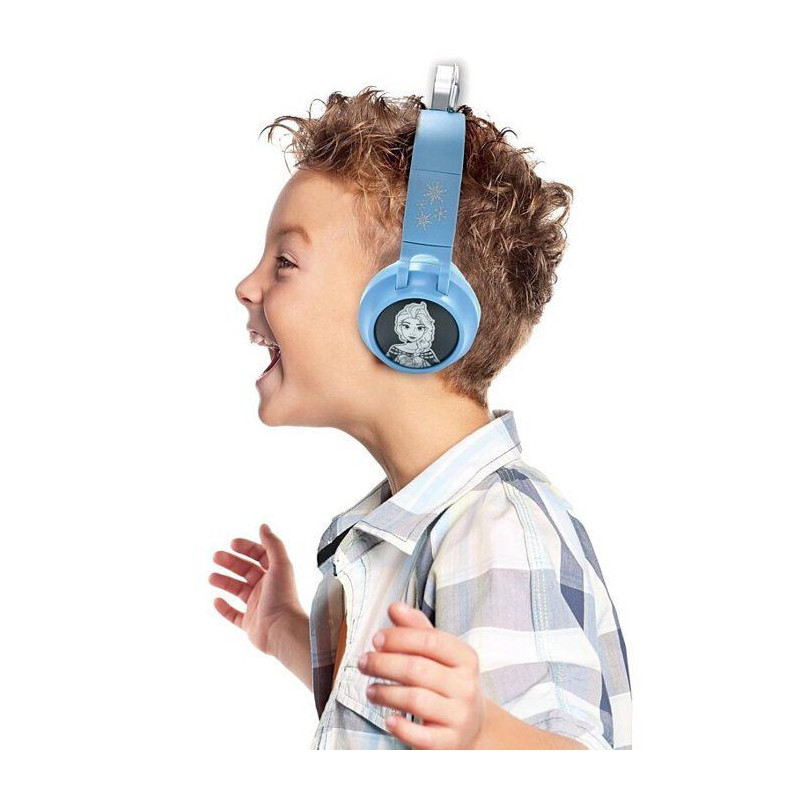 Foldable Bluetooth and wired luminous headset with a design of a tiara