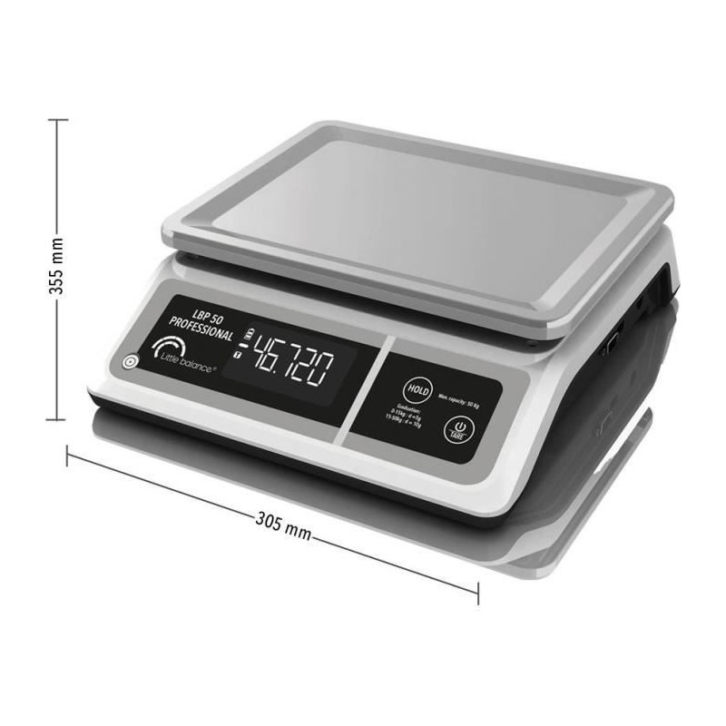 Professional scale - LBP 50 Professional - USB - Grey - LITTLE BALANCE