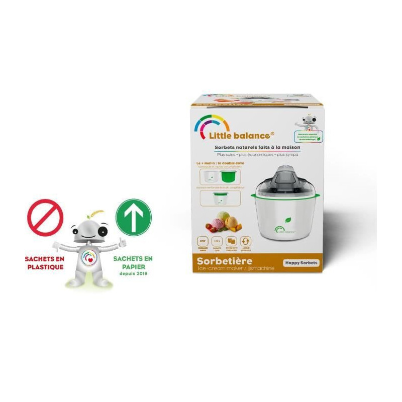 LITTLE BALANCE 8234 Happy Sorbets, Ice Cream Maker, Ice Cream Machine,