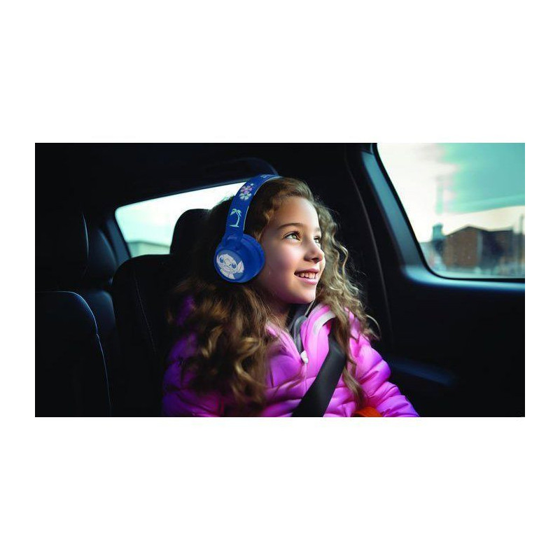 Foldable Bluetooth and wired light-up headphones with 3D design from t