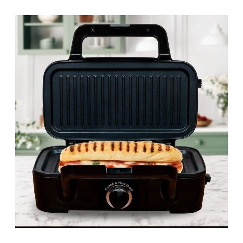 LITTLE BALANCE 8368 Speed'n Mixt 1200, Waffle iron & Grill 2 in 1, 1 w