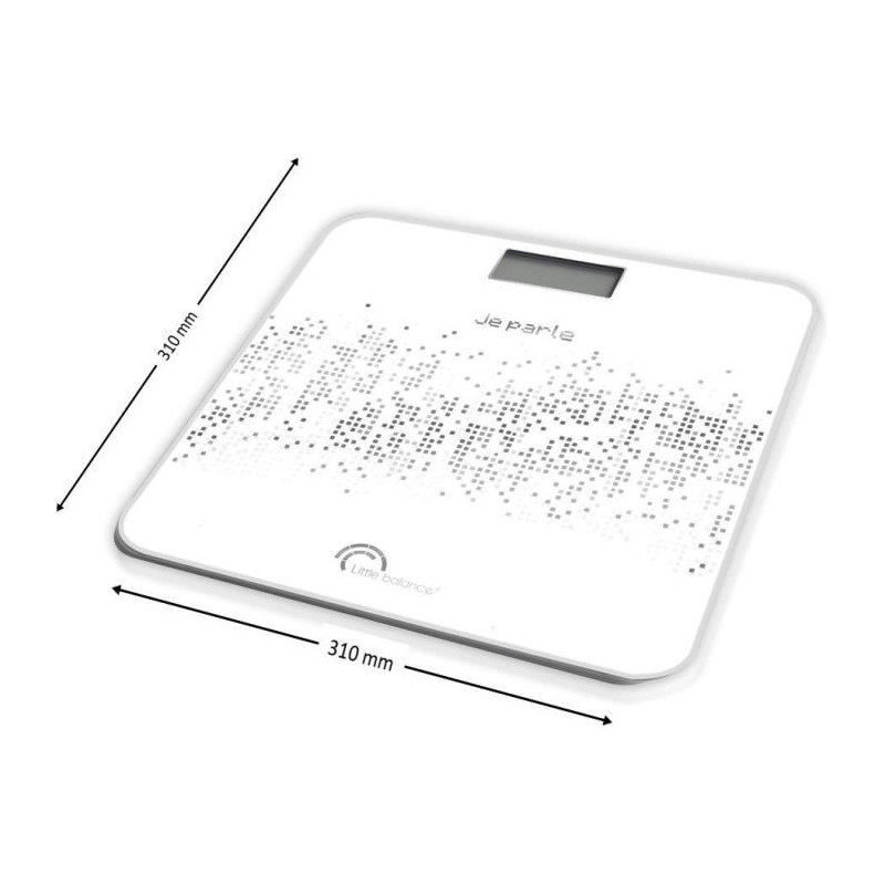 LITTLE BALANCE Talking Voice Scale 180kg / 100g - Black