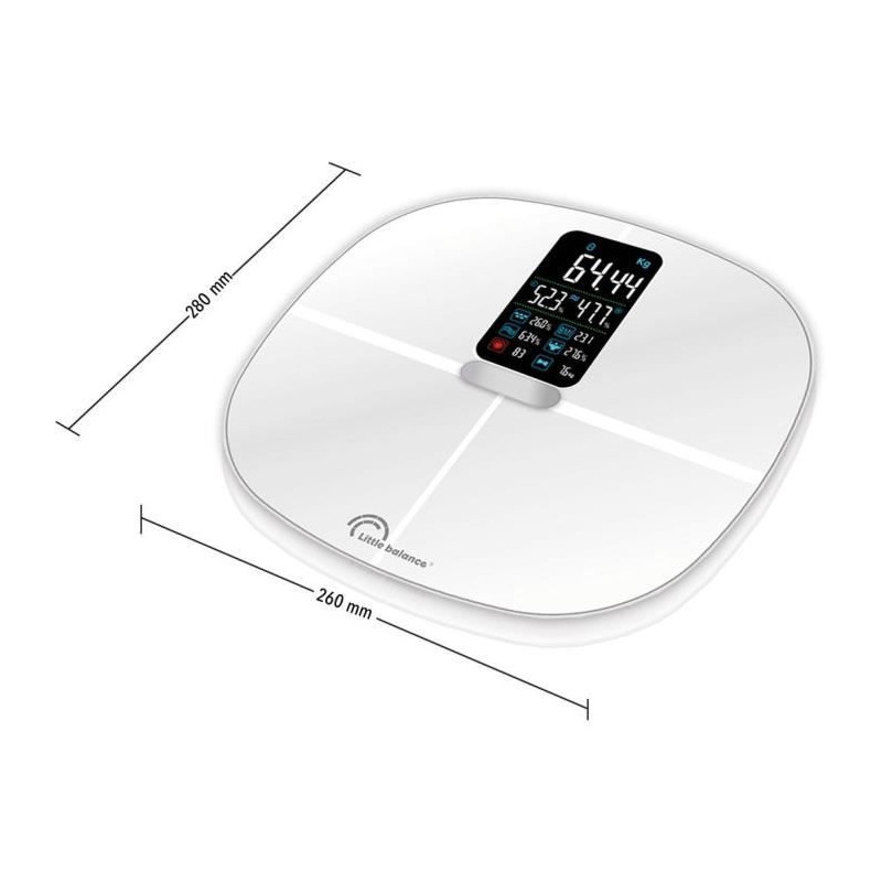 LITTLE BALANCE White connected weight scale 180kg / 100g