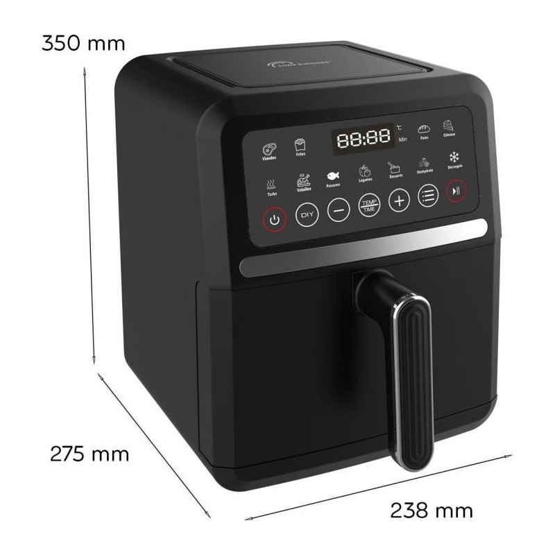 Diet fryer - LITTLE BALANCE - 8725 - Crousty light - 5 L - 1500 W - 12