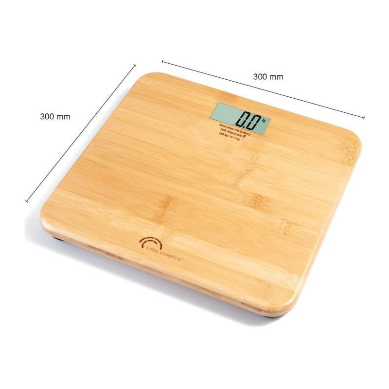 Bathroom scale - LITTLE BALANCE - 8745 - USB-repairable - 150 kg / 100