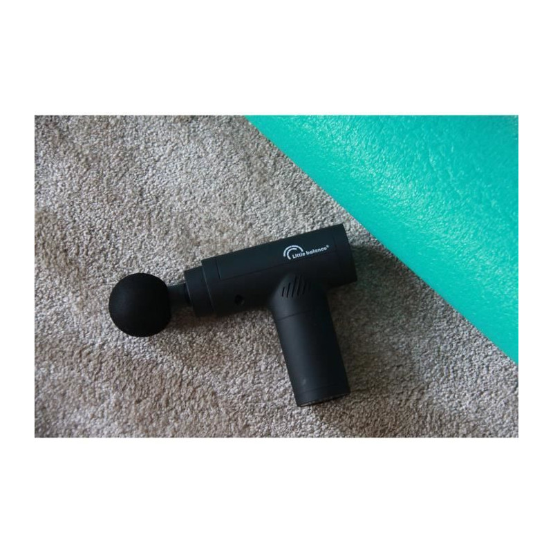 Massage gun - LITTLE BALANCE - Sport Relax - 6 speeds - 4 heads - Blac