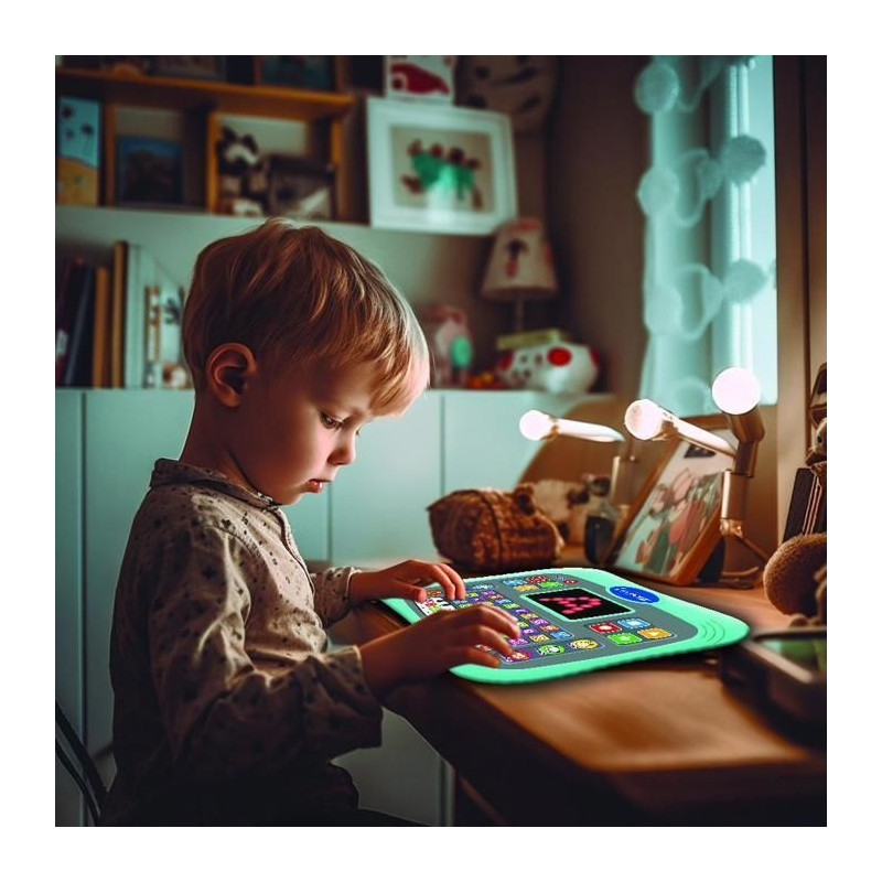 ABC bilingual talking educational tablet with touch keys and LED scree