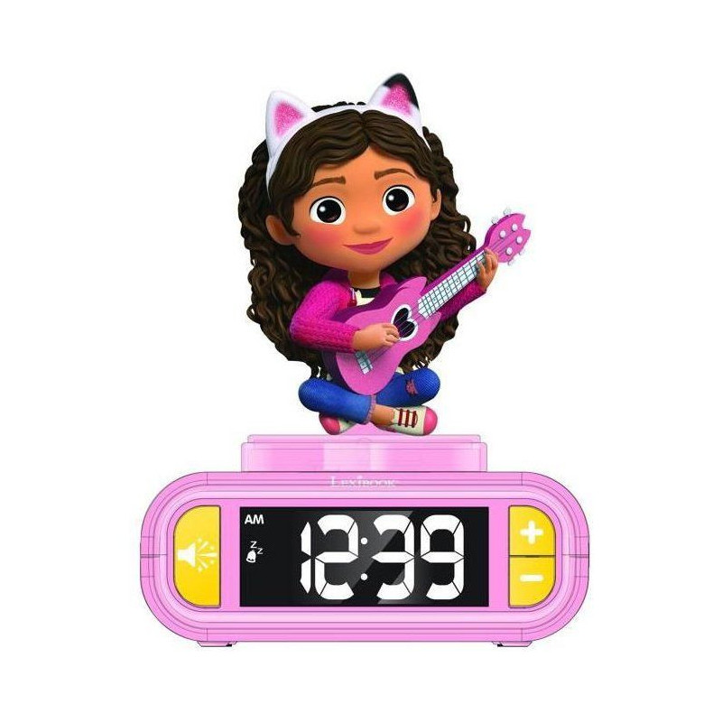 Gabby and the Magic House Digital Alarm Clock with Night Light and Sou