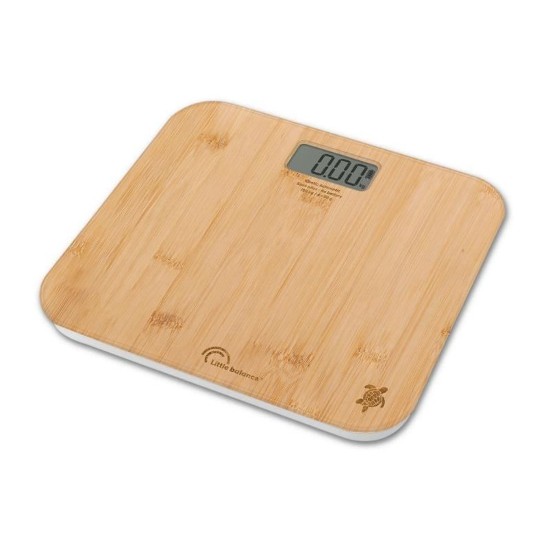Bathroom scale - LITTLE BALANCE - Automatic Kinetic - Bamboo