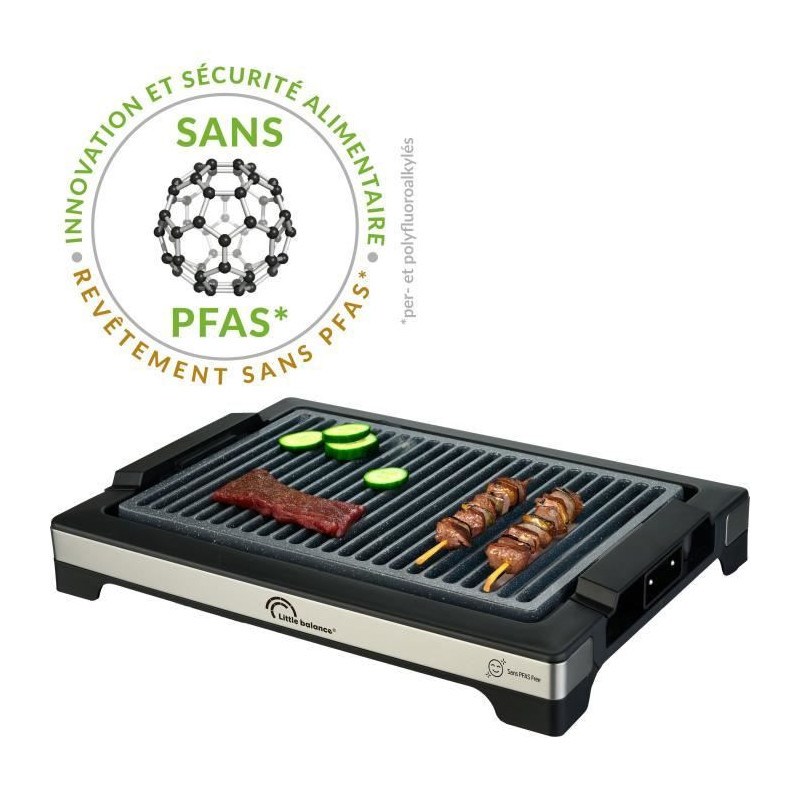 LITTLE BALANCE Electric Barbecue - Easy Nopifas - Cooking surface 38 x