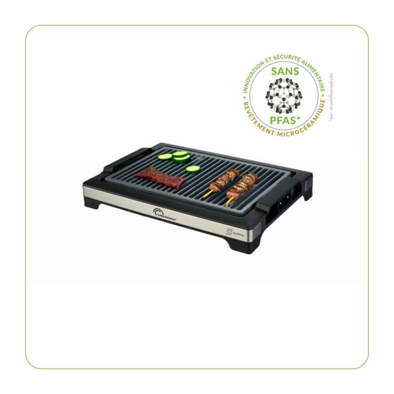 LITTLE BALANCE Electric Barbecue - Easy Nopifas - Cooking surface 38 x