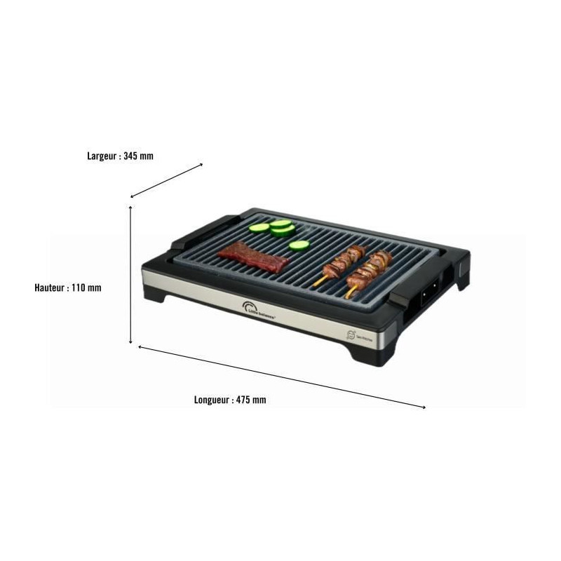 LITTLE BALANCE Electric Barbecue - Easy Nopifas - Cooking surface 38 x