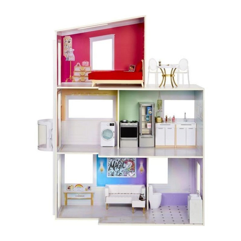 Rainbow High Townhouse - Wooden house 3 floors and 6 rooms - Functiona
