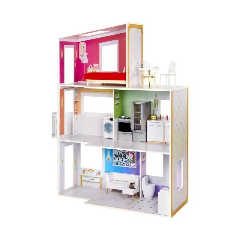 Rainbow High Townhouse - Wooden house 3 floors and 6 rooms - Functiona