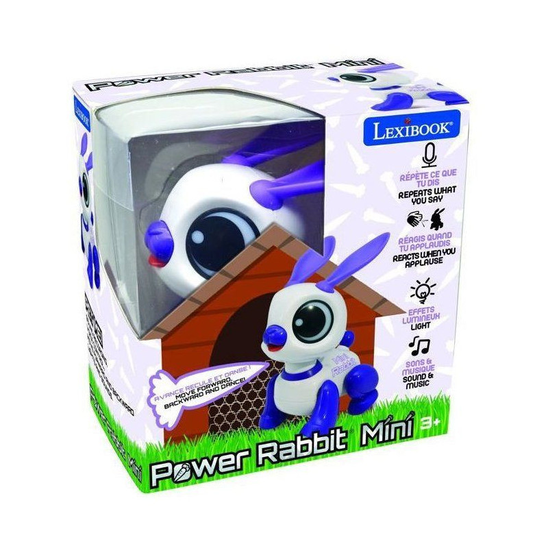 Power Rabbit Mini - Robot rabbit with light and sound effects, hand cl