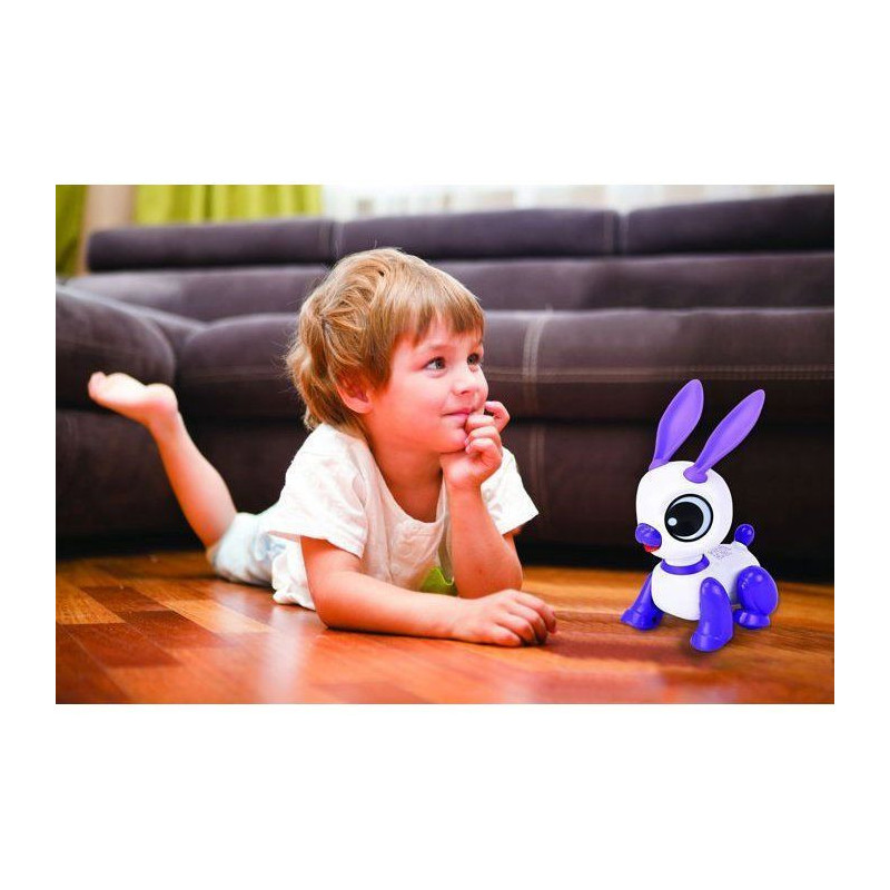 Power Rabbit Mini - Robot rabbit with light and sound effects, hand cl