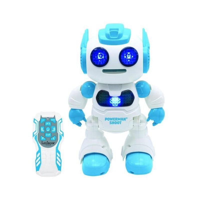Powerman Shoot Programmable Robot with Dance, Music, Demo - Remote Con