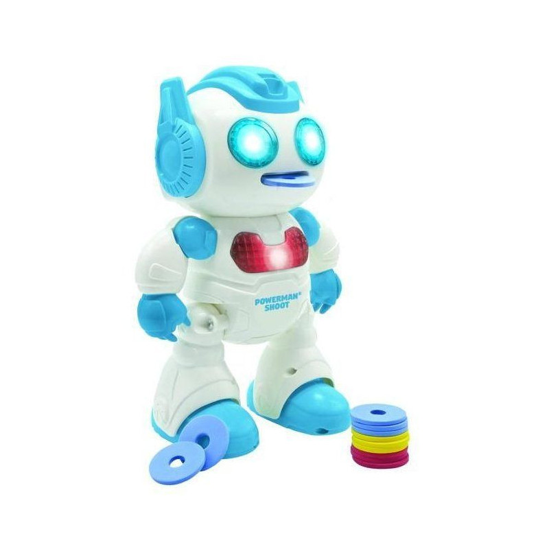 Powerman Shoot Programmable Robot with Dance, Music, Demo - Remote Con