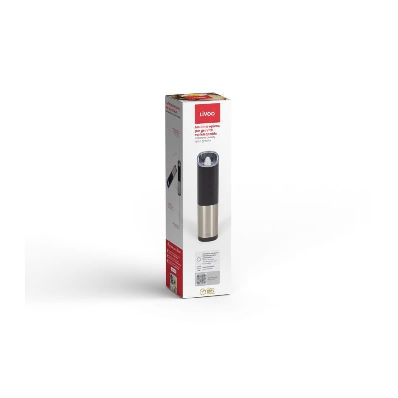 Rechargeable gravity spice mill - Livoo - GS161 -