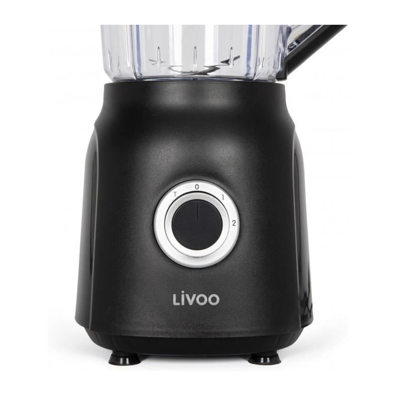 Blender - LIVOO - 1.5 L - 600 W - 22,000 rpm - 2 speeds - Black