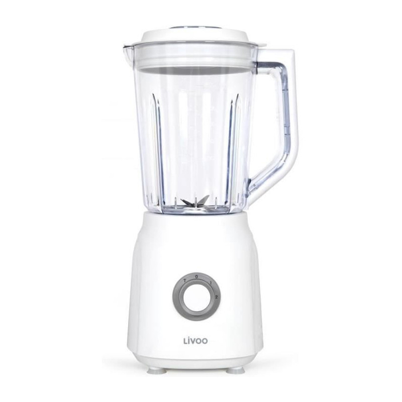 Blender - LIVOO - 1.5 L - 600 W - 22,000 rpm - 2 speeds - Turbo white