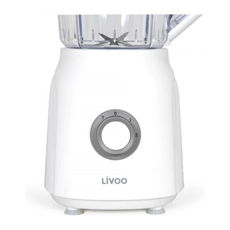 Blender - LIVOO - 1.5 L - 600 W - 22,000 rpm - 2 speeds - Turbo white