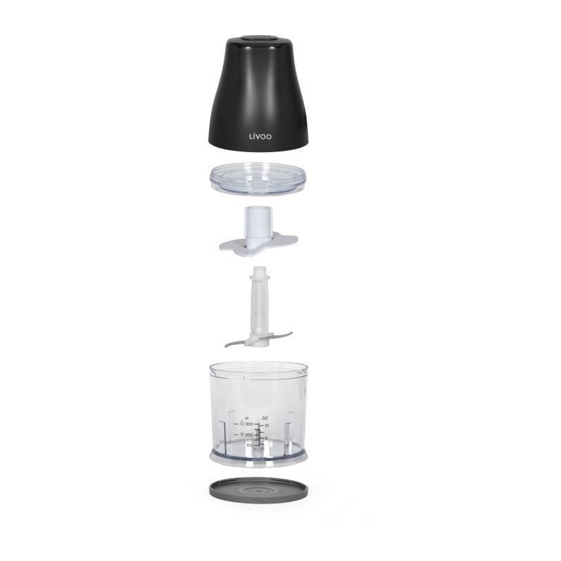Chopper - LIVOO - 300 ml - 400 W - 1 speed and turbo function - 2 stai