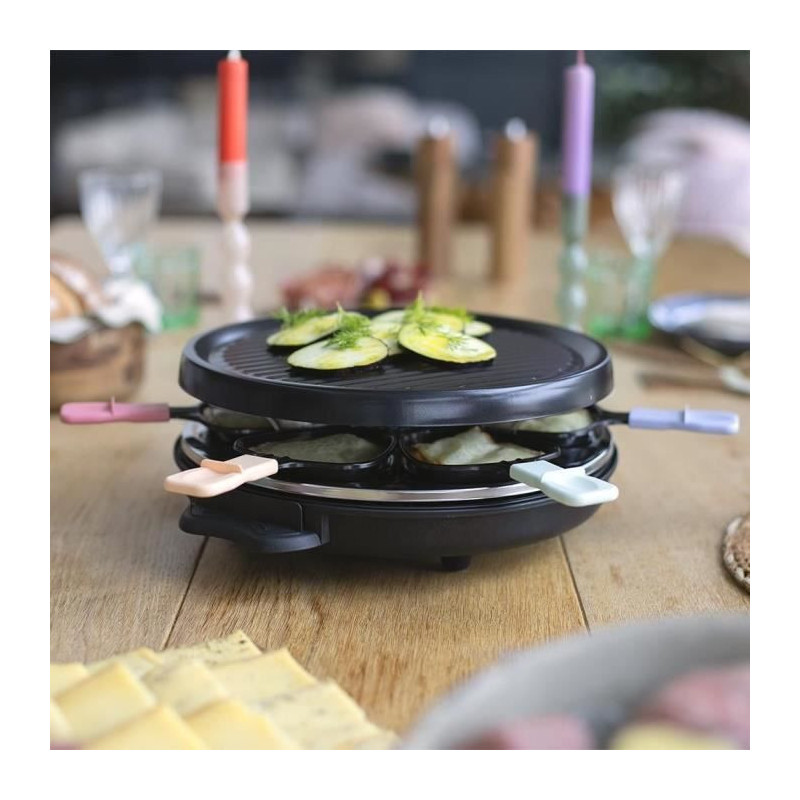 Raclette machine for 6 people - LIVOO - DOC207P - 800W - 6 people - Re
