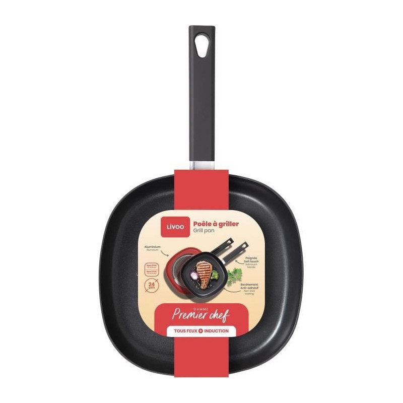 Grillette - Livoo - MEP152 - Aluminum - Non-stick - 24 cm