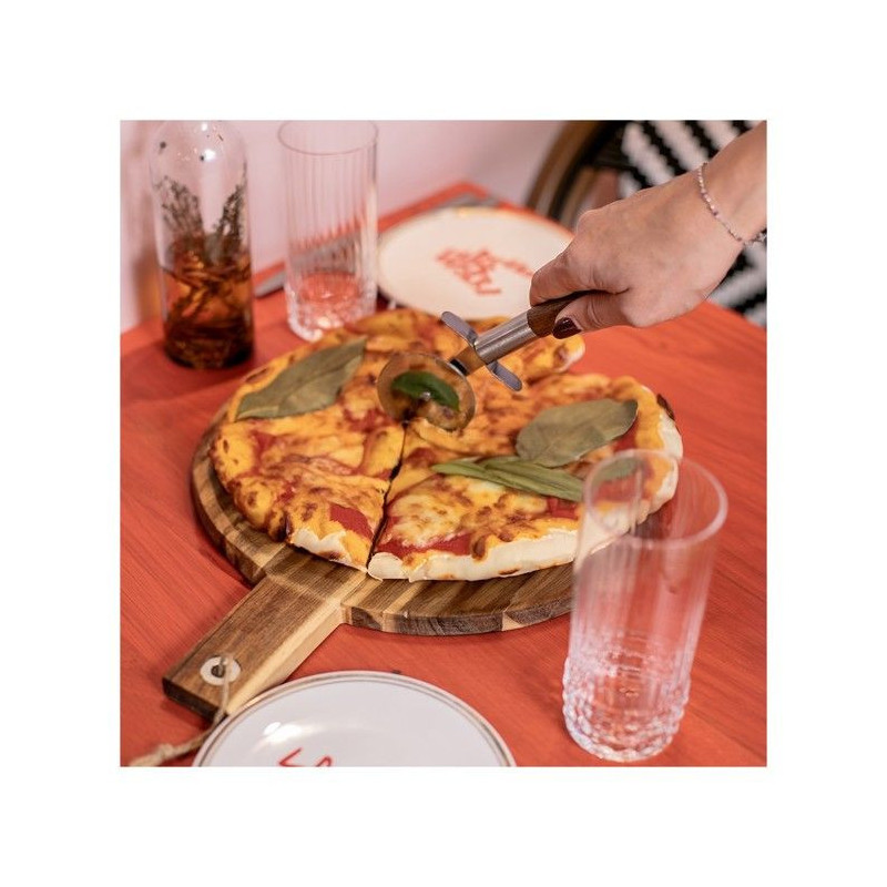 Pizza set - LIVOO - MES158 - Acacia wood - 30 x 45 cm - 1 pizza cutter