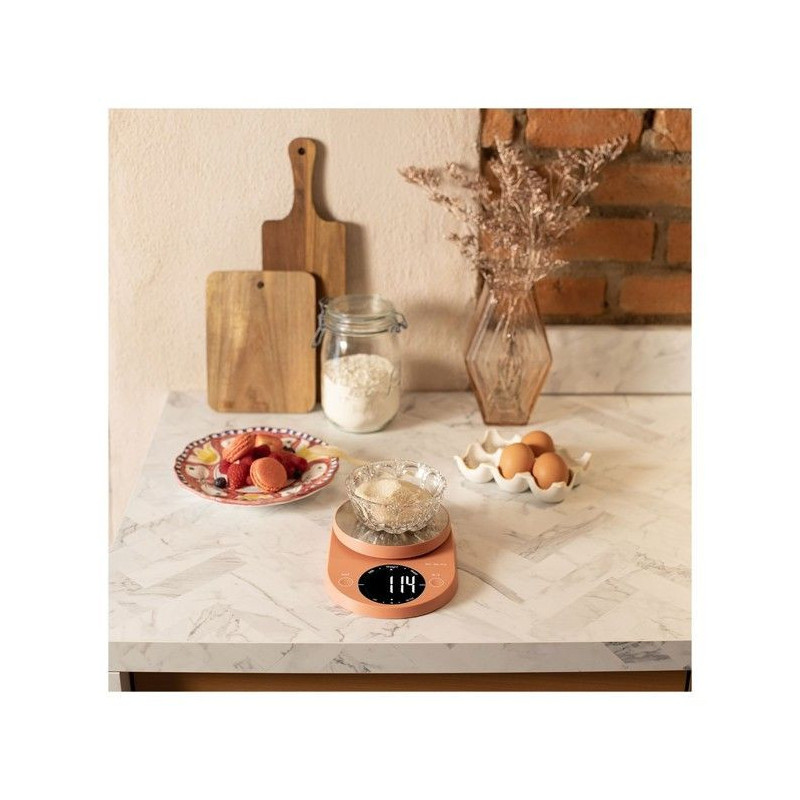 Electronic kitchen scale - Livoo - DOM493T - Terracotta