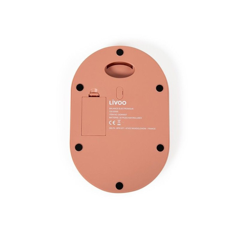 Electronic kitchen scale - Livoo - DOM493T - Terracotta