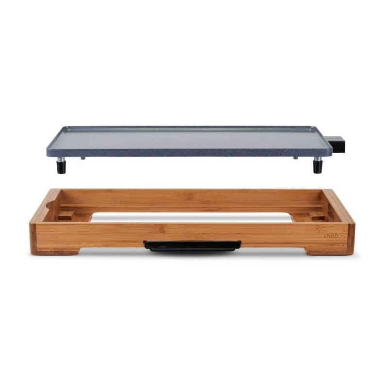 Plancha - LIVOO - DOC322 - 2200W - Removable cast aluminum plate - Adj