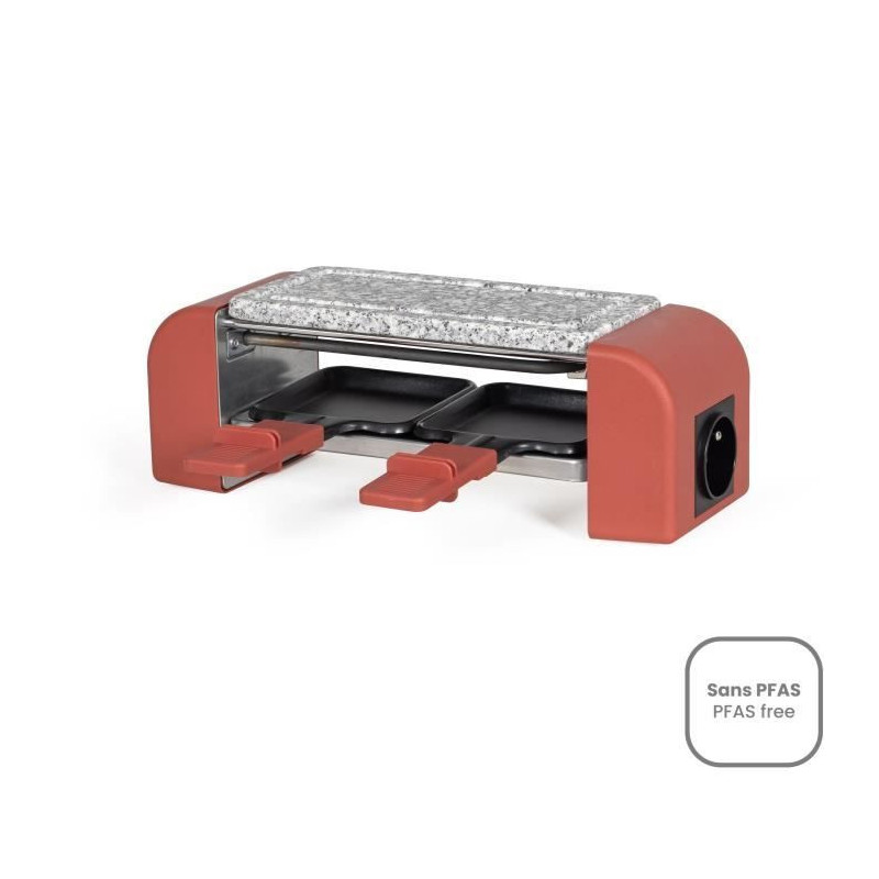 Connectable 2-person raclette - LIVOO - DOC310R - 450W - 2 people - Au
