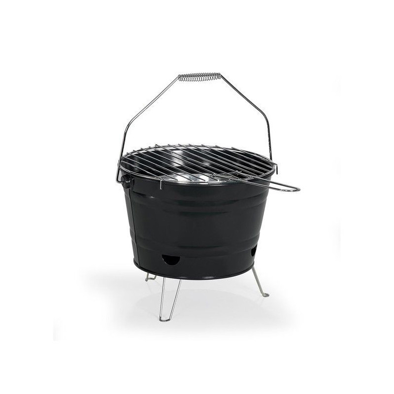 Portable charcoal barbecue - LIVOO - DOC327N - Stainless steel - Cooki